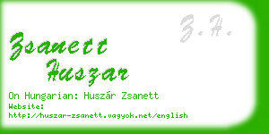 zsanett huszar business card